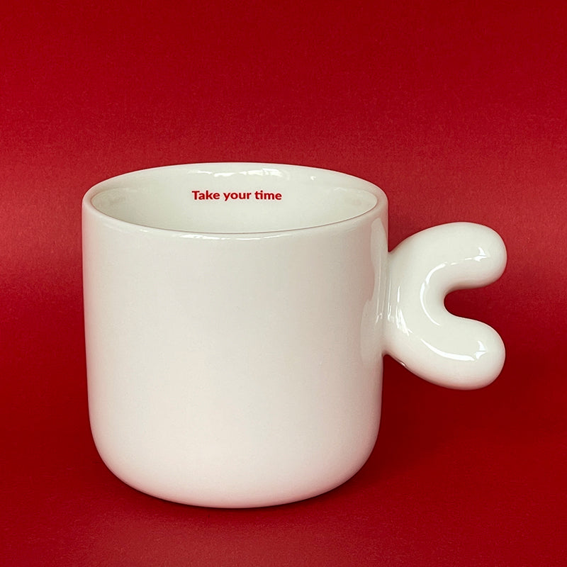 2.0 Letter Mug 胖胖手柄陶瓷馬克杯 字母可選-355ml｜12oz