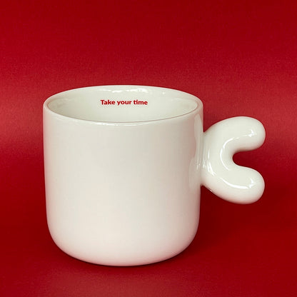 2.0 Letter Mug 胖胖手柄陶瓷馬克杯 字母可選-355ml｜12oz