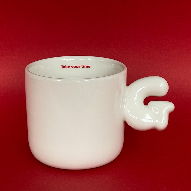 2.0 Letter Mug 胖胖手柄陶瓷馬克杯 字母可選-355ml｜12oz