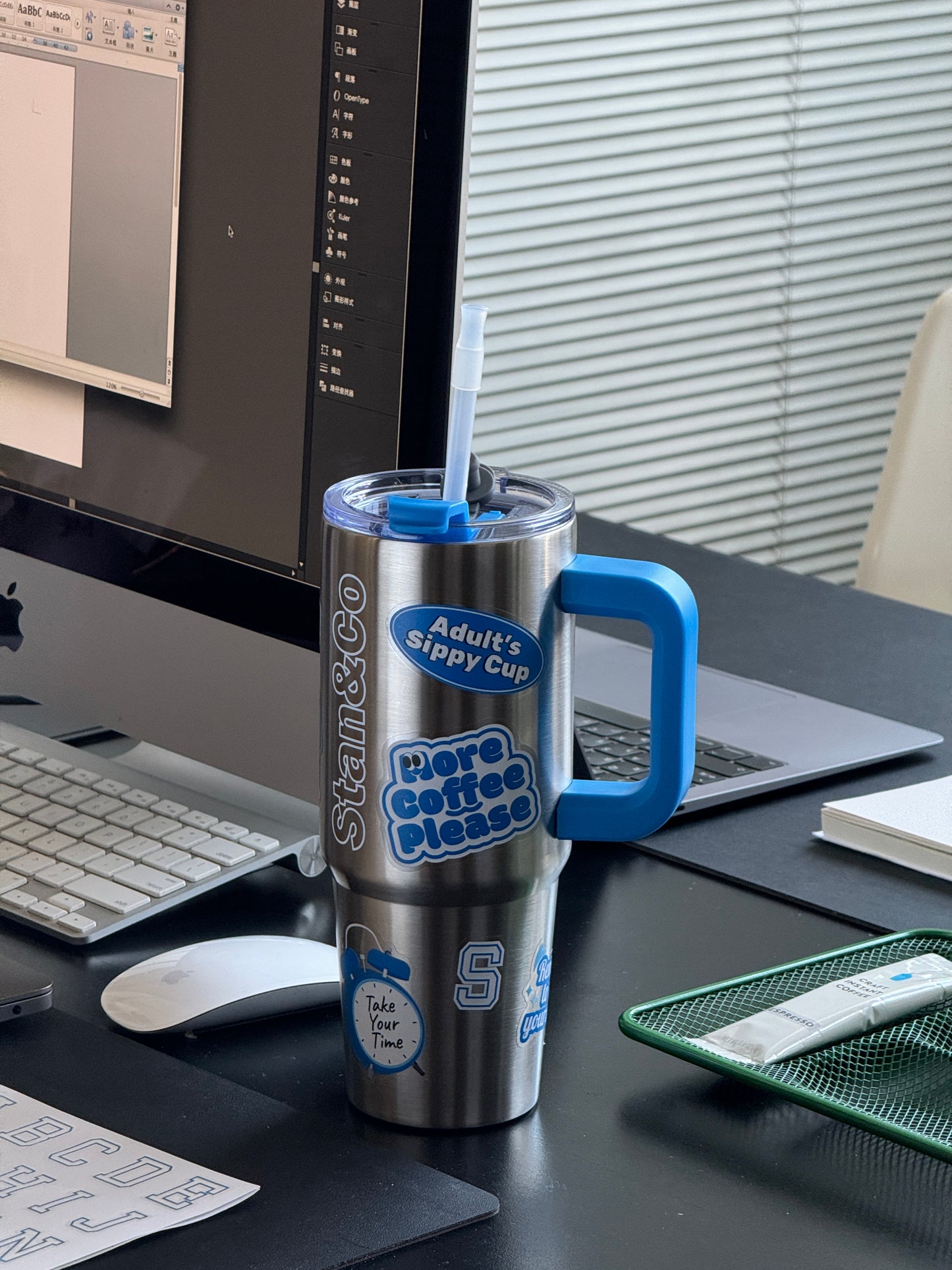 304不鏽鋼吸管保冷杯-900ml｜30oz