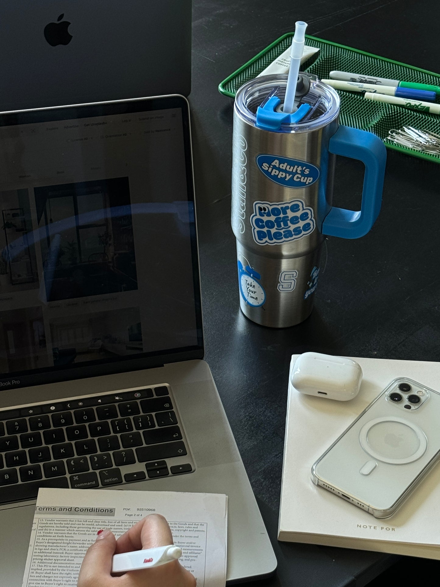 304不鏽鋼吸管保冷杯-900ml｜30oz