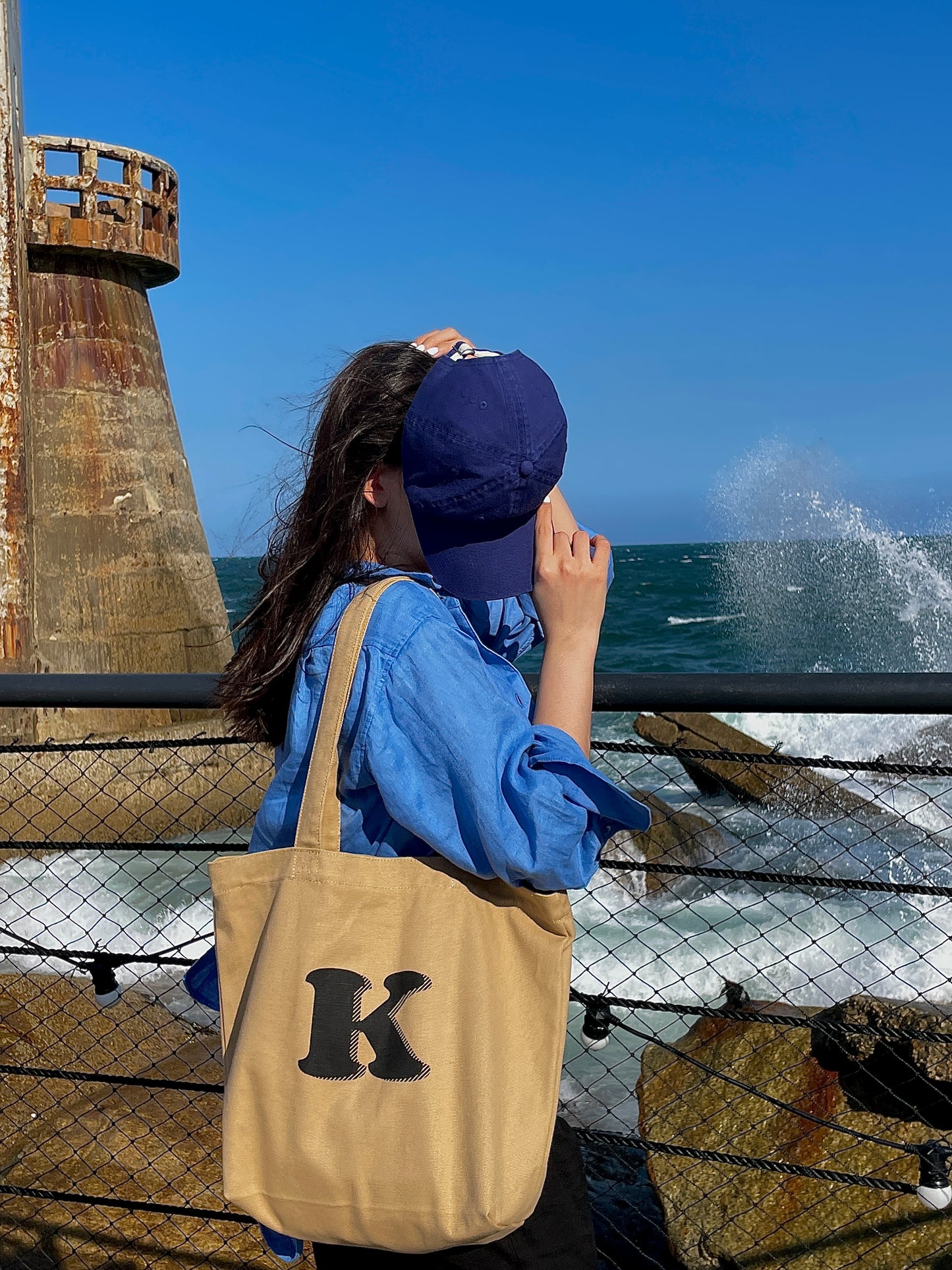 Totebag 单肩帆布袋 字母可選