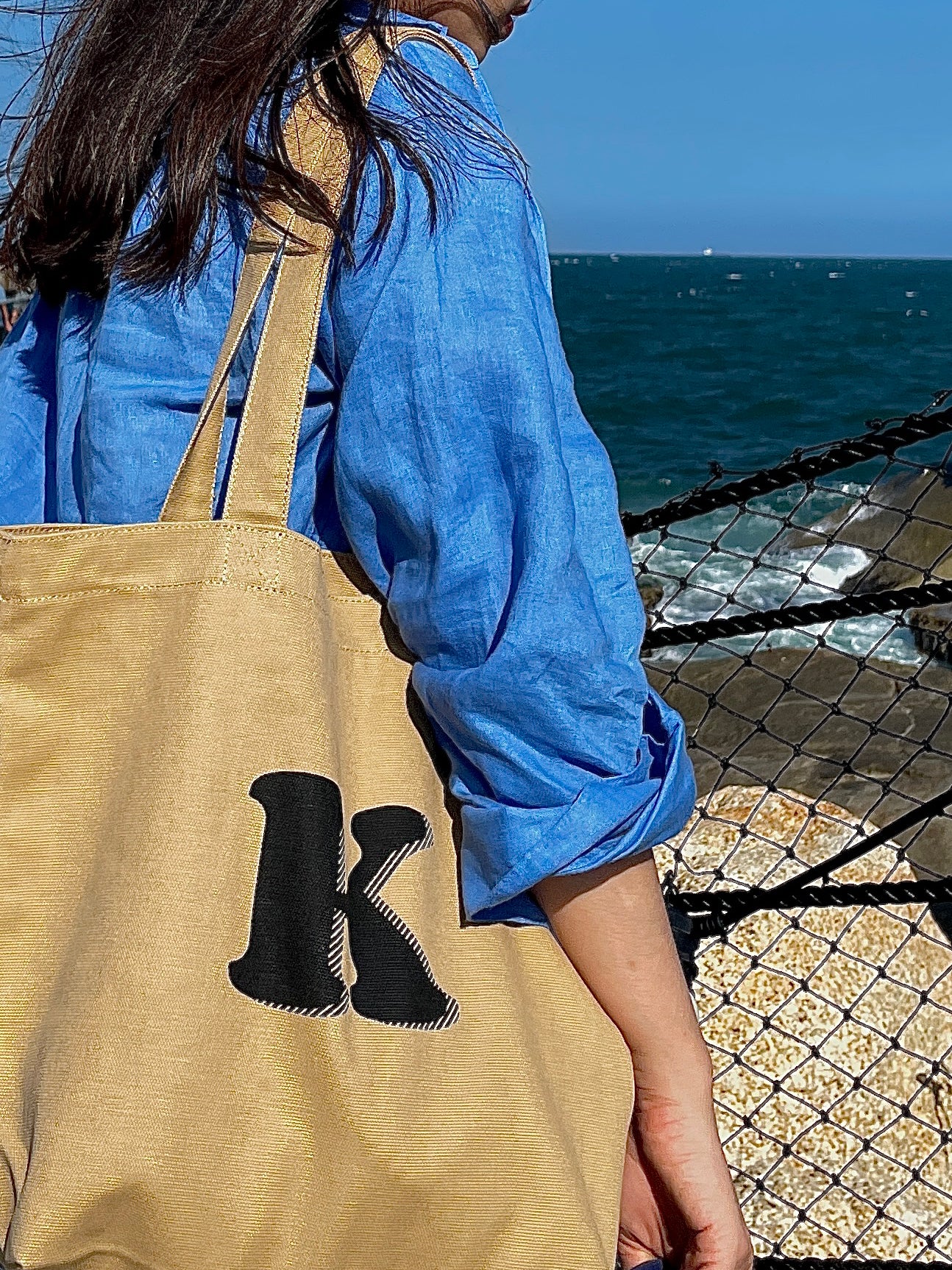 Totebag 单肩帆布袋 字母可選