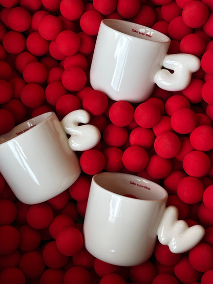 2.0 Letter Mug 胖胖手柄陶瓷馬克杯 字母可選-355ml｜12oz