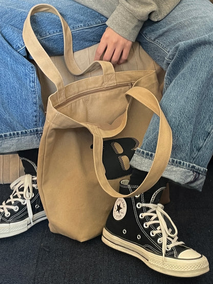 Totebag 单肩帆布袋 字母可選