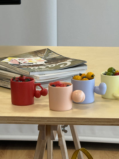 Fruit Friends 水果手柄陶瓷馬克杯禮盒-250ml｜8oz