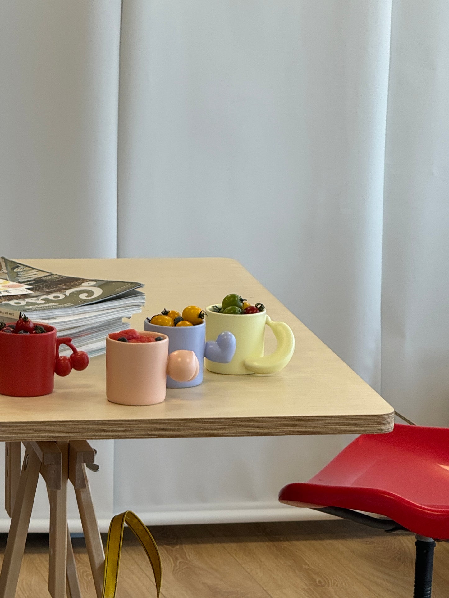 Fruit Friends 水果手柄陶瓷馬克杯禮盒-250ml｜8oz