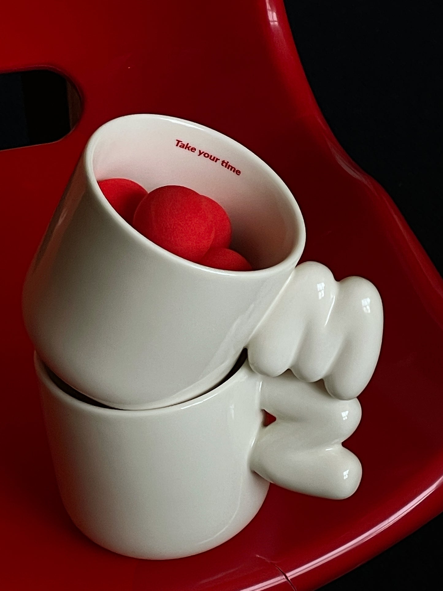 2.0 Letter Mug 胖胖手柄陶瓷馬克杯 字母可選-355ml｜12oz