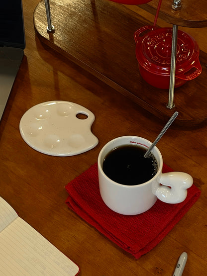 2.0 Letter Mug 胖胖手柄陶瓷馬克杯 字母可選-355ml｜12oz