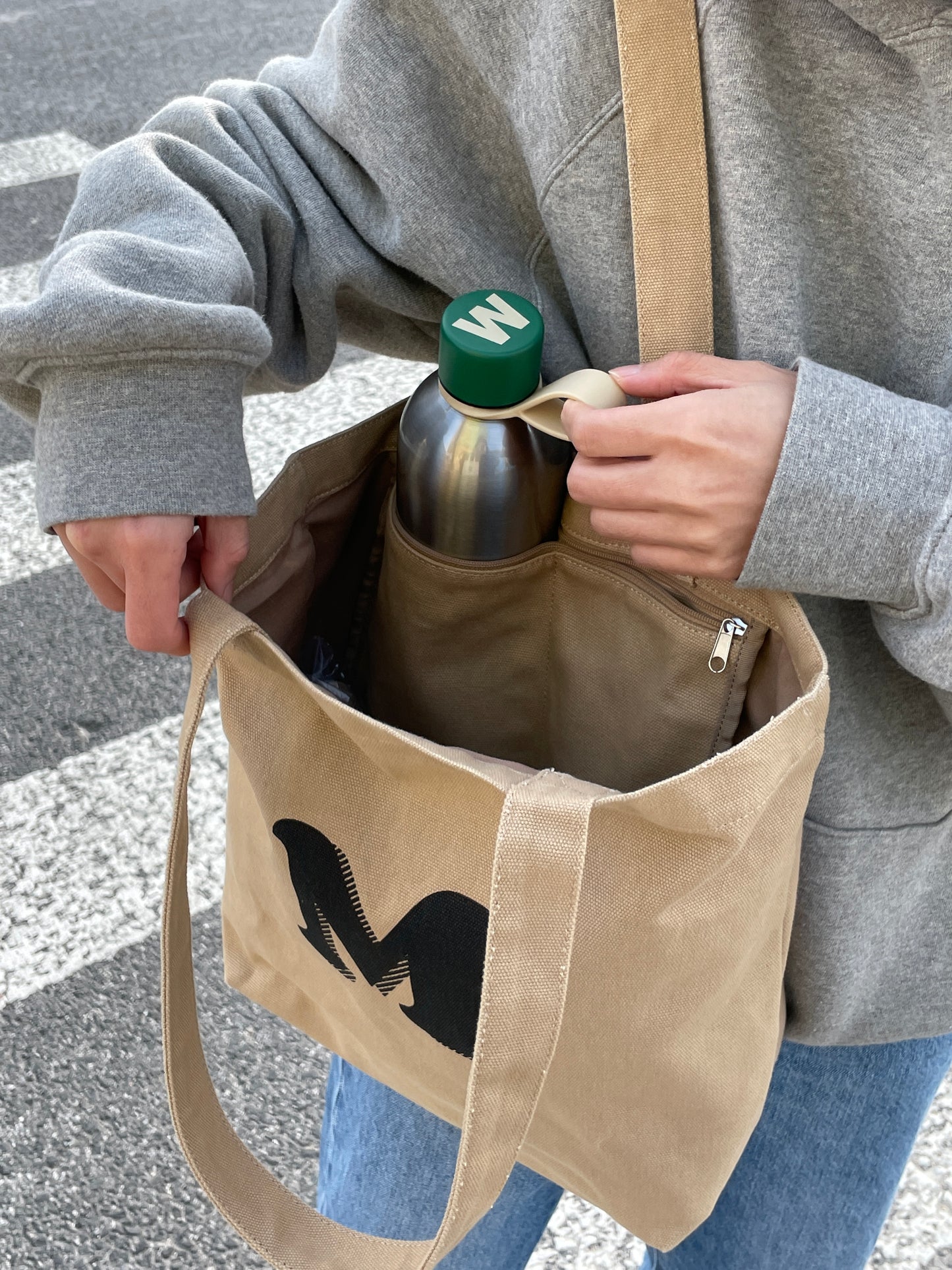 Totebag 单肩帆布袋 字母可選