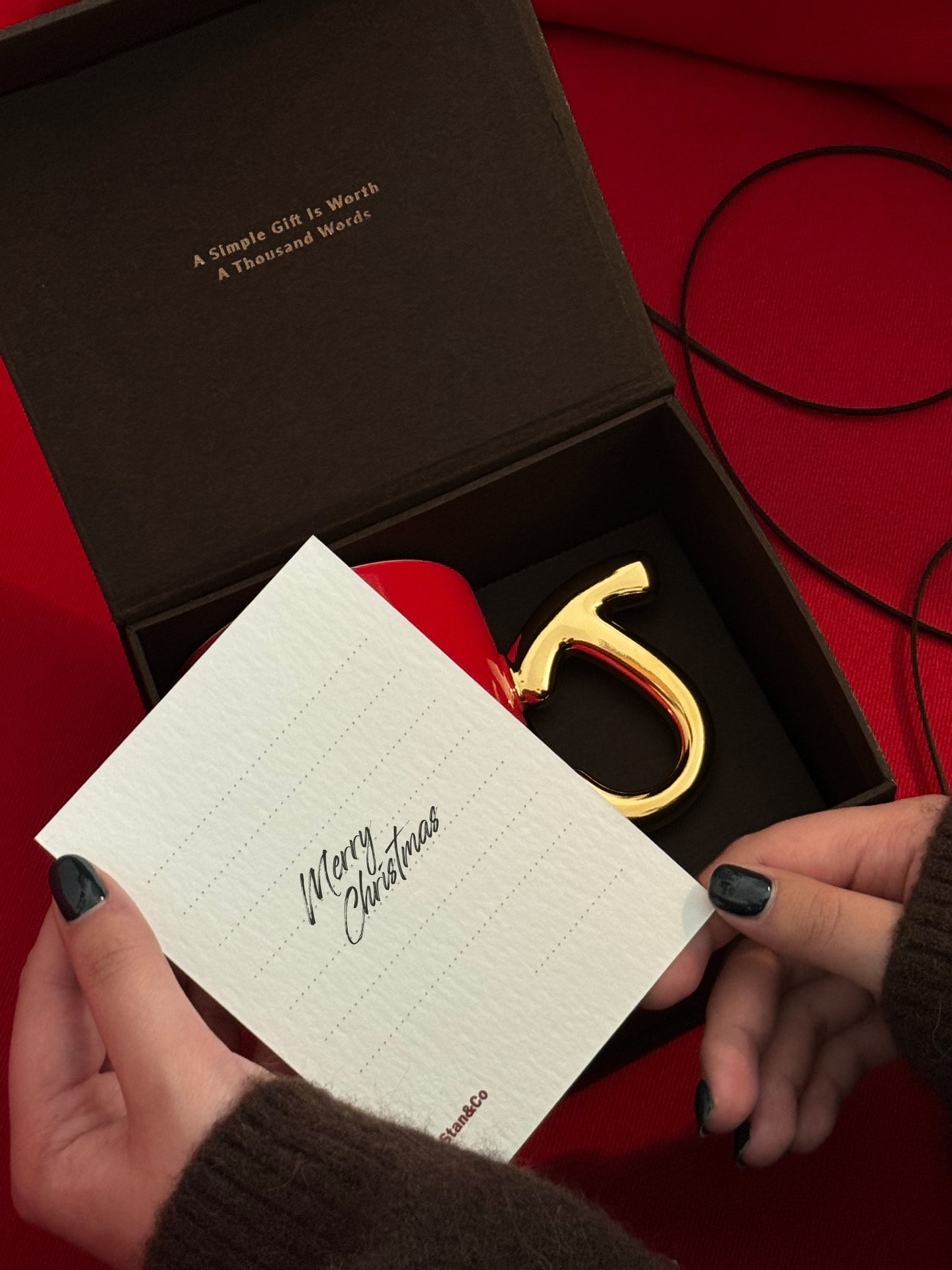 1.0 Letter Mug 手繪金紅陶瓷馬克杯 字母可選-450ml｜15oz