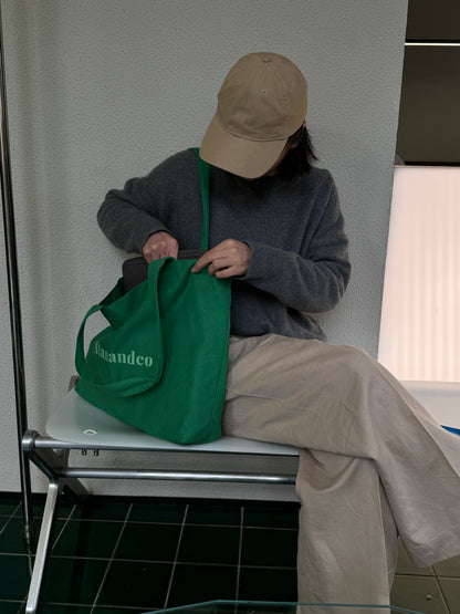 Bigtote 单肩大容量帆布袋 字母可選