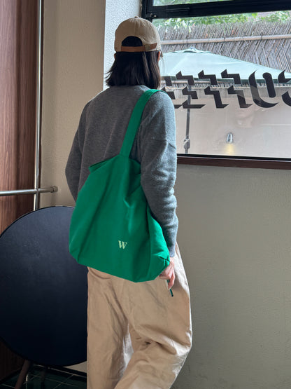 Bigtote 单肩大容量帆布袋 字母可選