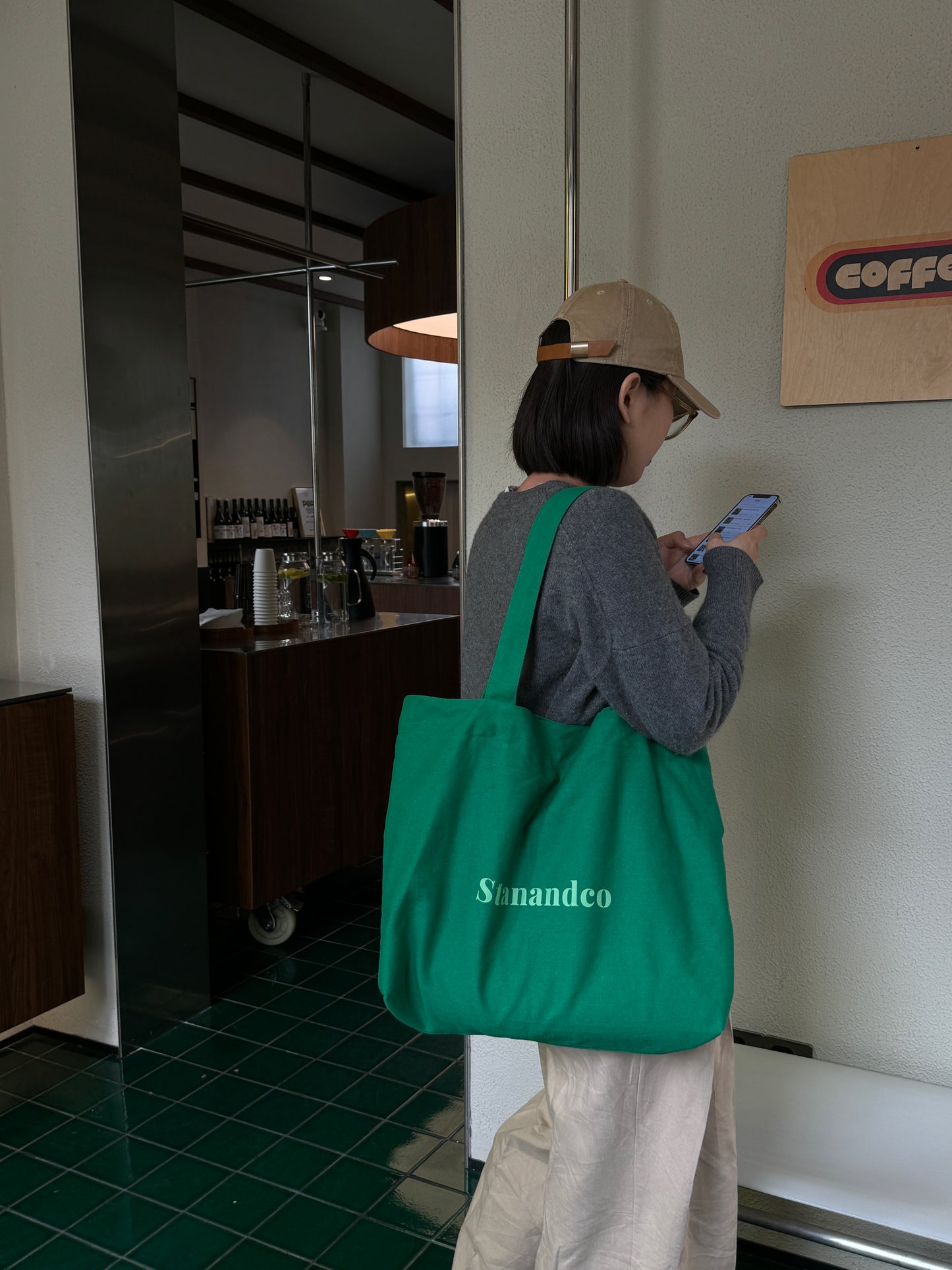 Bigtote 单肩大容量帆布袋 字母可選