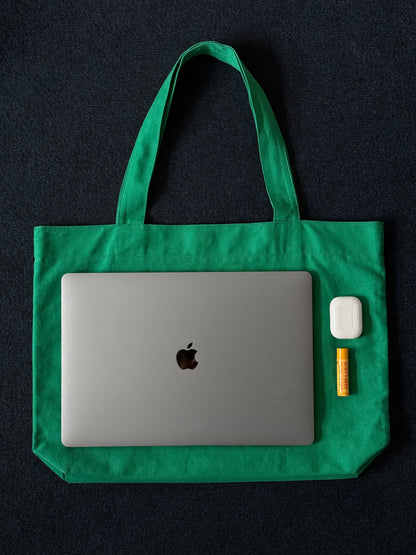 Bigtote 单肩大容量帆布袋 字母可選