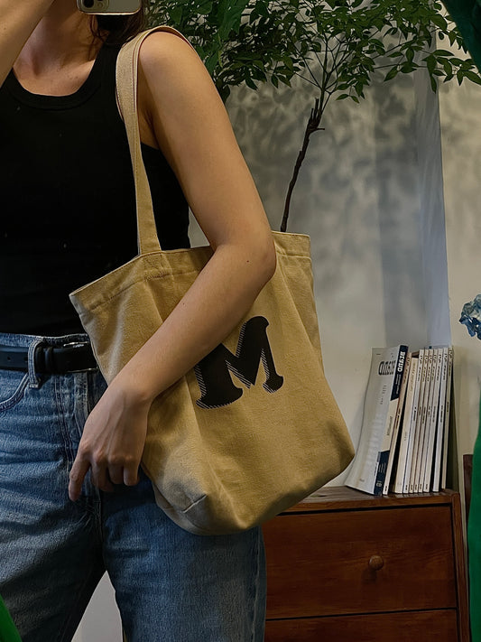 Totebag 单肩帆布袋 字母可選