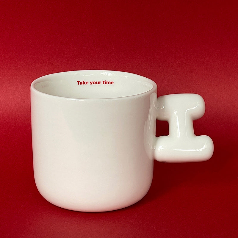 2.0 Letter Mug 胖胖手柄陶瓷馬克杯 字母可選-355ml｜12oz