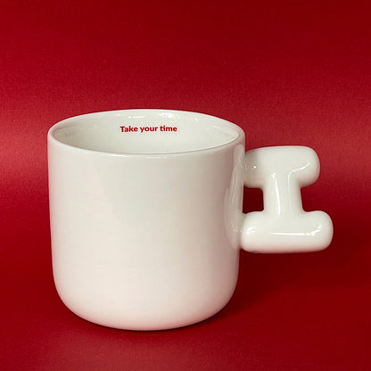 2.0 Letter Mug 胖胖手柄陶瓷馬克杯 字母可選-355ml｜12oz