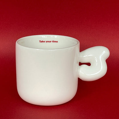 2.0 Letter Mug 胖胖手柄陶瓷馬克杯 字母可選-355ml｜12oz