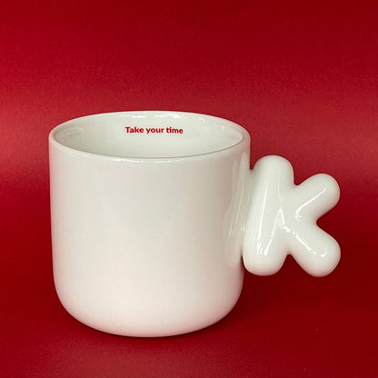 2.0 Letter Mug 胖胖手柄陶瓷馬克杯 字母可選-355ml｜12oz