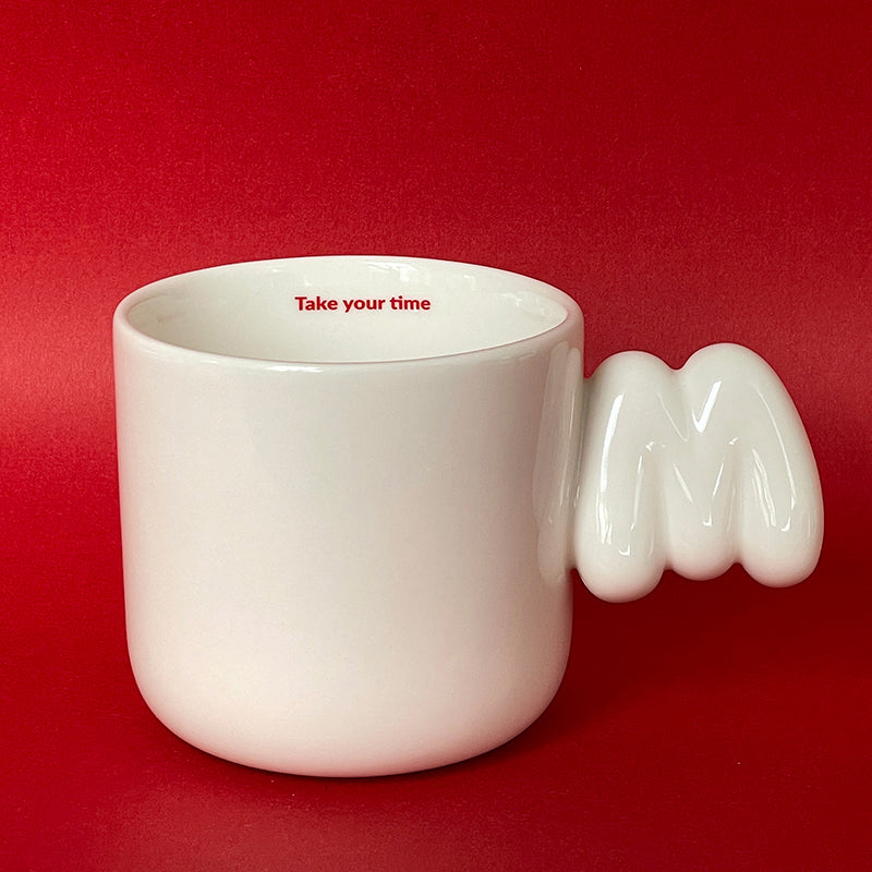 2.0 Letter Mug 胖胖手柄陶瓷馬克杯 字母可選-355ml｜12oz