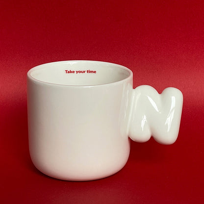 2.0 Letter Mug 胖胖手柄陶瓷馬克杯 字母可選-355ml｜12oz
