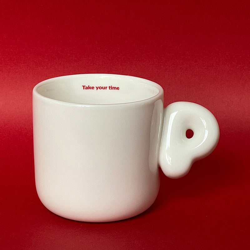 2.0 Letter Mug 胖胖手柄陶瓷馬克杯 字母可選-355ml｜12oz