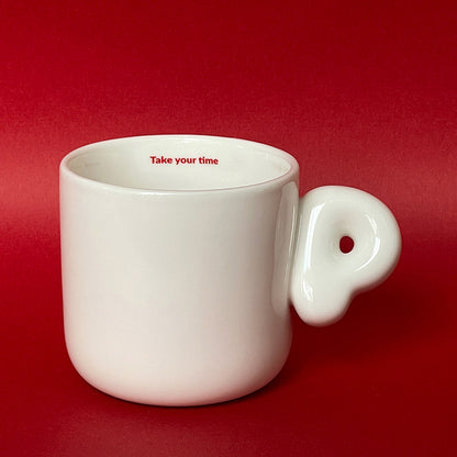 2.0 Letter Mug 胖胖手柄陶瓷馬克杯 字母可選-355ml｜12oz