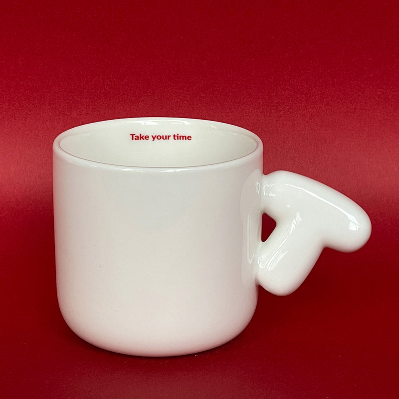 2.0 Letter Mug 胖胖手柄陶瓷馬克杯 字母可選-355ml｜12oz