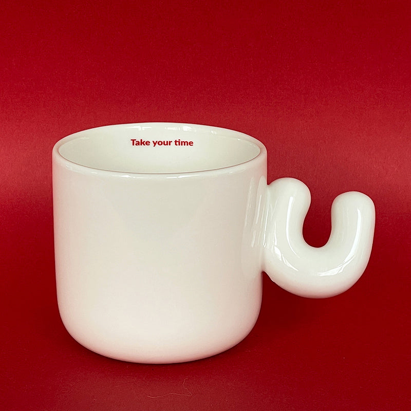 2.0 Letter Mug 胖胖手柄陶瓷馬克杯 字母可選-355ml｜12oz