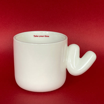 2.0 Letter Mug 胖胖手柄陶瓷馬克杯 字母可選-355ml｜12oz