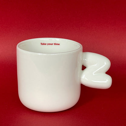 2.0 Letter Mug 胖胖手柄陶瓷馬克杯 字母可選-355ml｜12oz